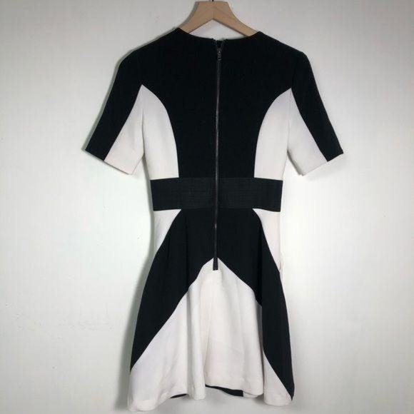 Walter Baker Black Fit Flare pockets career dress - Picture 2 of 8